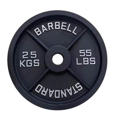 Buen precio 25 kg Placas de peso de goma 55 libras Gimnasio Dumbbell Placa Unisex Logotipo personalizado en línea