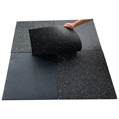 Good price Rubber Gym Flooring with Temperature Range -40°C to 100°C and Hardness 60-70 ShoreA in 500*500mm Size online