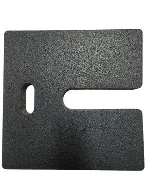 Buen precio Suelos de gimnasio de caucho con rango de temperatura de -40 °C a 100 °C, dureza de 60-70 ShoreA en 500 * 500 mm Tamaño para baldosas de suelo deportivo en línea