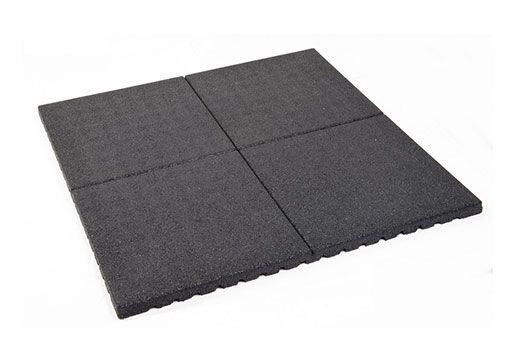 500X500X20mm Sports Floor Tiles Breathable Rubber Gym Mats Customized