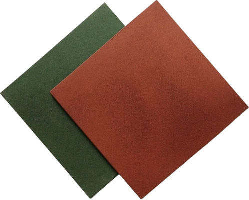 Good price Square Outdoor Rubber Tiles Shock Absorption Playground Rubber Flooring 30mm Thickness online