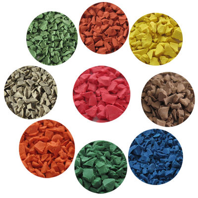 Good price Customized EPDM Rubber Granule 1mm - 4mm / 3mm - 5mm Chipped Rubber For Playground online