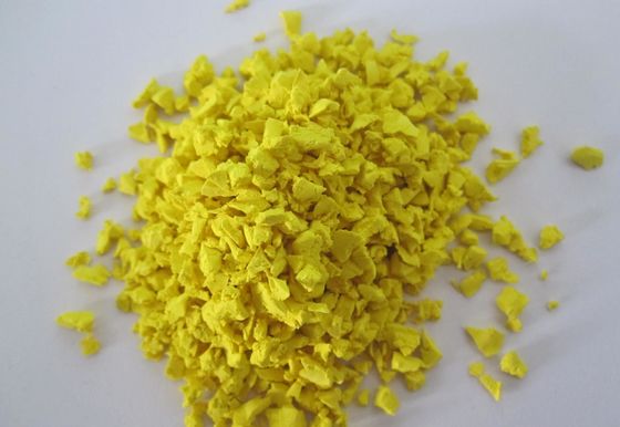 Good price Yellow / Orange Rubber Mulch Pellets Eco Friendly Playground Rubber Granules online