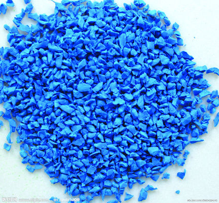Good price Environment Friendly Crumb Rubber Granules Sound Insulation Colored Rubber Granules Blue online