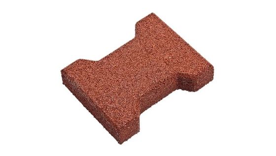 Good price Non Toxic Dog Bone Pavers 200*160mm Interlocking Rubber Pavers Outdoor Red online