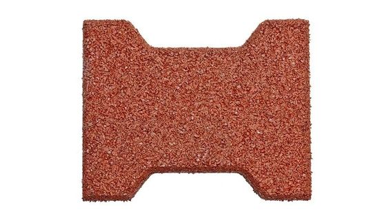 Good price 200*160mm Rubber Paving Blocks Dog Bone Shape Rubber Paver Tiles Green online