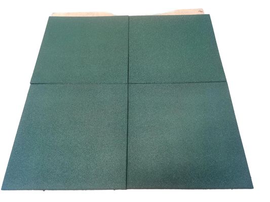 Good price Anti Slip Outdoor Square Rubber Mats Black Playground Tiles Outdoor 15 / 20 / 25 / 30 / 40 / 50mm online
