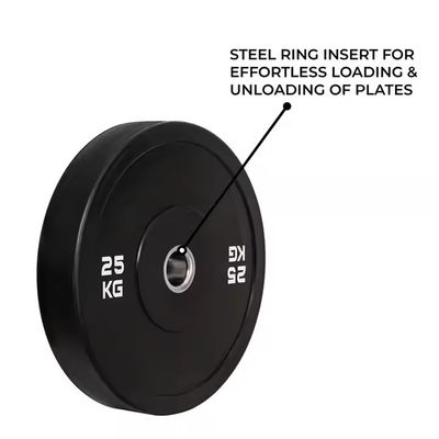 Good price 45 Lb Rubber Weight Plates Green Weightlifting Bumper Plate 51mm online