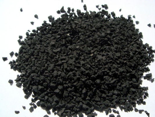 Good price 3mm - 5mm SBR Rubber Granules Black Tyre Crumb Rubber For Playground online