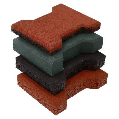 Good price Red Horse Stable Rubber Floor Customized Dog Bone Rubber Paver 20mm Thick online