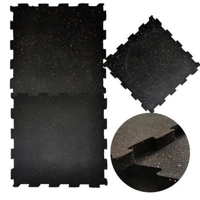 Good price Black Interlocking Gym Floor Mats Anti Slip Laminate Gym Flooring 1000X1000X50mm online