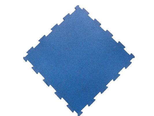 Good price 500*500mm Rubber Interlocking Flooring Tiles No Smell Weight Lifting Floor Mats Anti Slip online