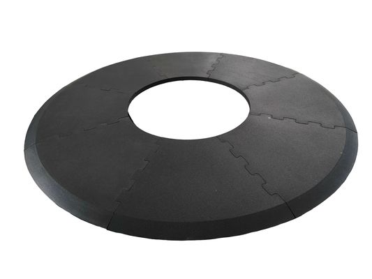 quality 1000*600mm Rubber Gym Mats Black Grounding Earthing Mat Anti Slip factory
