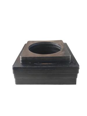 Good price Black Traffic Cone Weight 370*370*18mm Delineator Rubber Base 1.5g/cm3 online