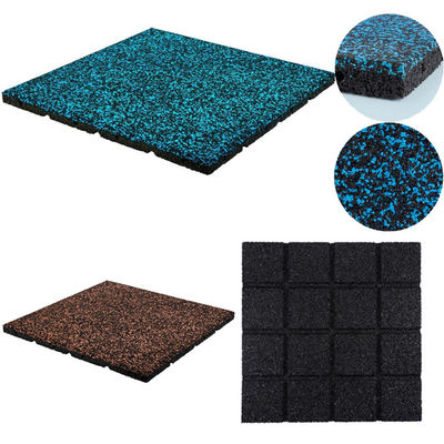 Good price 500*500mm Sports Floor Tiles Customized Gym Fitness Flooring Sound Proof online