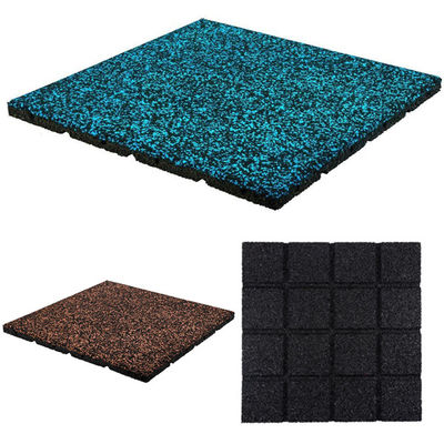Giá tốt. Anti Slip Gym Fitness Mat 500 * 500mm sàn chống âm thanh Đen trực tuyến