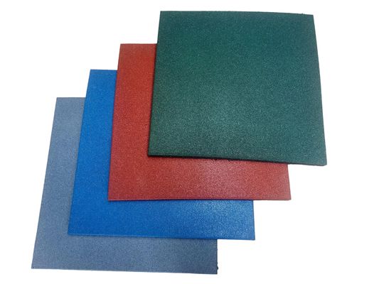 quality 30mm 35mm Outdoor Playground Mats High Density Rubber Tile Flooring factory