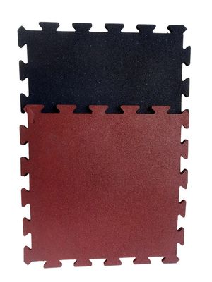 Good price Puzzle Edge Interlocking Rubber Mat High Density Interlocking Gym Flooring Tiles 1000X1000X15mm online